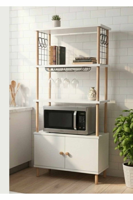 Hanah Home Armario de Cocina Blanco Hanah Home Armario de Cocina Blanco